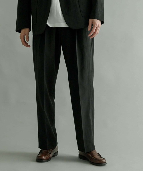 URBAN RESEARCH（アーバンリサーチ）の「『セットアップ対応』『吸水速乾』ドライメランジタックイージーパンツ（その他パンツ・メンズ・チャコールグレー/ブラック/ベージュ・LARGE/MEDIUM/SMALL）」の10枚目の写真