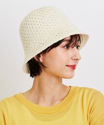 SHOO・LA・RUE | 透かし柄サーモニットチューリップハット(ハット)