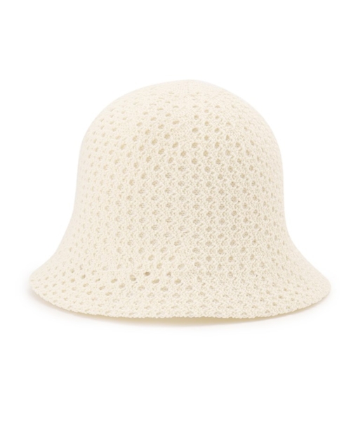 SHOO・LA・RUE（シューラルー）の「◆透かし柄サーモニットチューリップハット（ハット・レディース・ブラック/アイボリー/サンドベージュ・00）」の14枚目の写真