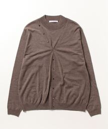 CONTROLLA+（コントローラプラス）の「CONTROLLA+/コントローラー　ファインメリノモックネックカーディガン天竺ニット（ニット/セーター・メンズ）」