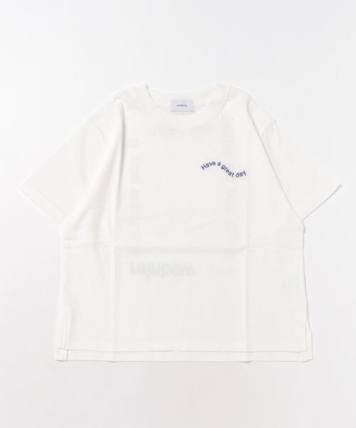 undeny.(アンディニ-)の「undeny/アンディニー エンブロイダリー Tシャツ(Tシャツ/カットソー・キッズ・グリーン/チャコールグレー/ホワイト・M/L/XL)」の14枚目の写真