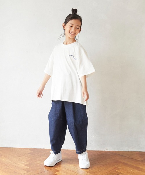 undeny.(アンディニ-)の「undeny/アンディニー エンブロイダリー Tシャツ(Tシャツ/カットソー・キッズ・グリーン/チャコールグレー/ホワイト・M/L/XL)」の7枚目の写真