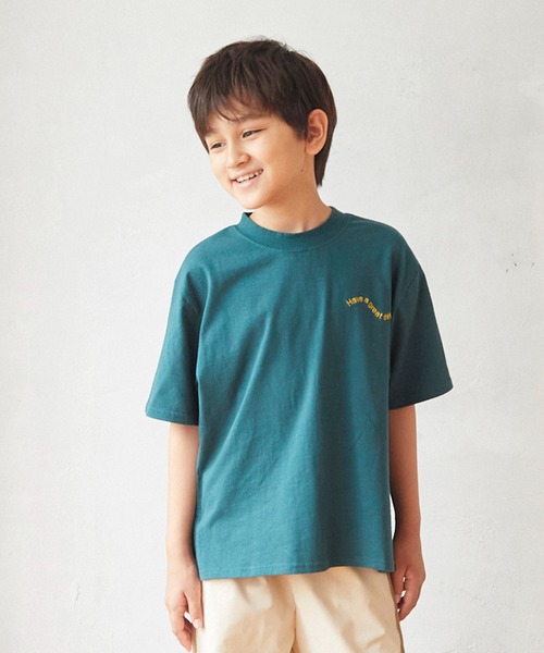 undeny.(アンディニ-)の「undeny/アンディニー エンブロイダリー Tシャツ(Tシャツ/カットソー・キッズ・グリーン/チャコールグレー/ホワイト・M/L/XL)」の11枚目の写真