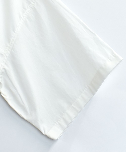 おしゃれスタ（オシャレスタ）の「ブロードビッグレギュラーカラー半袖シャツ【IR】（シャツ/ブラウス・メンズ・ブルー系その他/イエロー系その他/ホワイト系その他/サックスブルー/ブラック系その他/パープル系その他/グリーン/グレイッシュベージュ/ブラック/グリーン系その他/ホワイト・M/L/XL）」の15枚目の写真