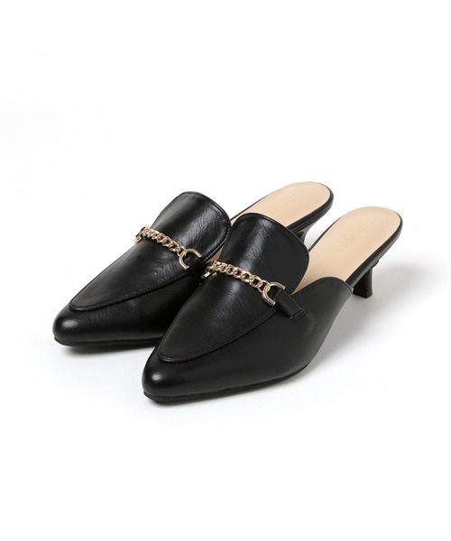 Andemiu(アンデミュウ)の「チェーンローファーミュール190476(サンダル・レディース・ブラック/アイボリー・MEDIUM/LARGE)」の20枚目の写真