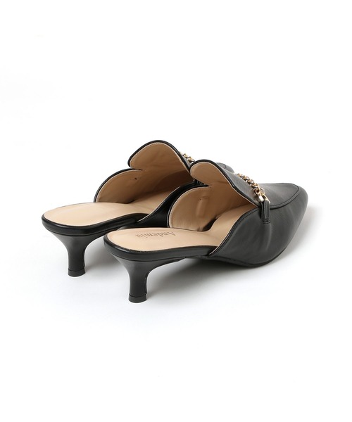 Andemiu(アンデミュウ)の「チェーンローファーミュール190476(サンダル・レディース・ブラック/アイボリー・MEDIUM/LARGE)」の21枚目の写真