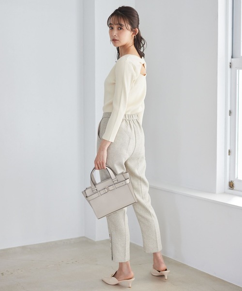 Andemiu(アンデミュウ)の「チェーンローファーミュール190476(サンダル・レディース・ブラック/アイボリー・MEDIUM/LARGE)」の12枚目の写真