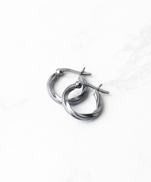 sunny branch(サニーブランチ)の「★SILVER925★15mmデザインフープピアス(ピアス(両耳用)・レディース・シルバー/ゴールド/ゴールド系その他/シルバー系その他/ブラック/ブラック系その他・FREE)」の3枚目の写真