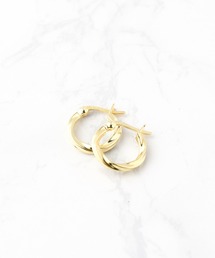 ★SILVER925★15ｍｍデザインフープピアス