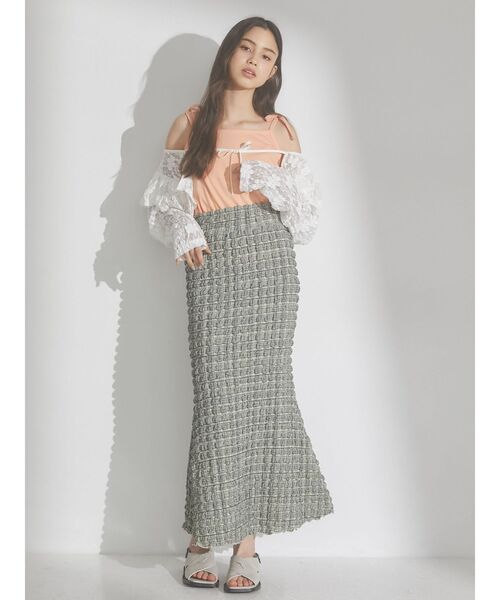 merry jenny（メリージェニー）の「ribbon cotton camisole（キャミソール・レディース・ブラック/オフホワイト/オレンジ・FREE）」の17枚目の写真