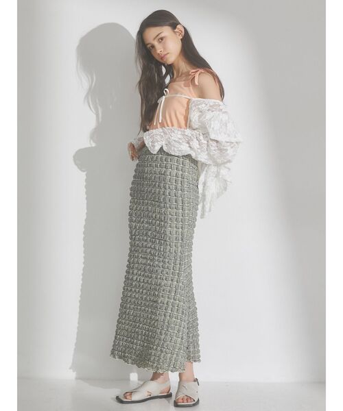 merry jenny（メリージェニー）の「ribbon cotton camisole（キャミソール・レディース・ブラック/オフホワイト/オレンジ・FREE）」の19枚目の写真