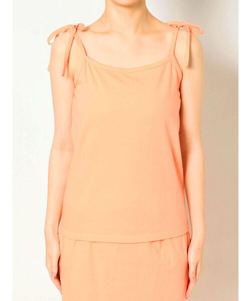 merry jenny（メリージェニー）の「ribbon cotton camisole（キャミソール・レディース・ブラック/オフホワイト/オレンジ・FREE）」の20枚目の写真