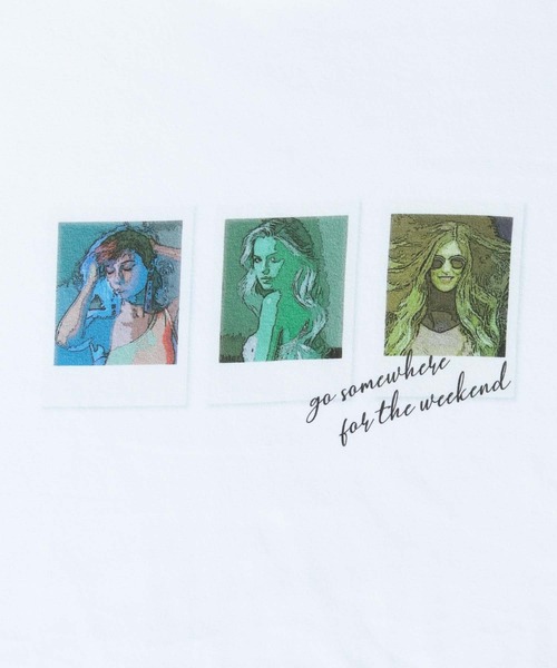 HER CLOSET（ハークローゼット）の「【shemoshelly】WEB限定アメコミ風Tシャツ（Tシャツ/カットソー・レディース・ホワイト・L/M/S）」の12枚目の写真