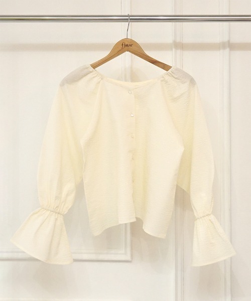 flower（フラワー）の「ジューシーパフブラウス（シャツ/ブラウス・レディース・アイボリー/グリーン/ピンク・FREE）」の20枚目の写真