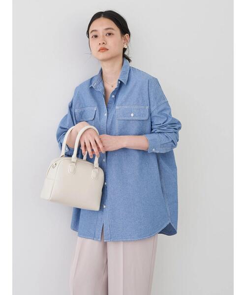 AMERICAN HOLIC（アメリカンホリック）の「ダンガリーシャツチュニック（シャツ/ブラウス・レディース・サックスブルー・L/M）」の3枚目の写真