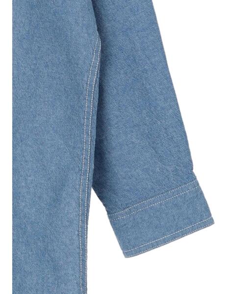 AMERICAN HOLIC（アメリカンホリック）の「ダンガリーシャツチュニック（シャツ/ブラウス・レディース・サックスブルー・L/M）」の9枚目の写真