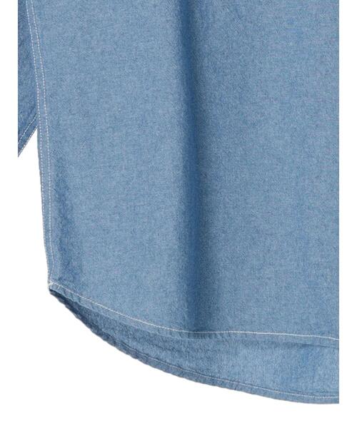 AMERICAN HOLIC（アメリカンホリック）の「ダンガリーシャツチュニック（シャツ/ブラウス・レディース・サックスブルー・L/M）」の10枚目の写真