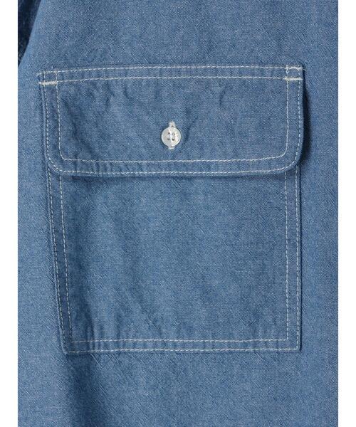 AMERICAN HOLIC（アメリカンホリック）の「ダンガリーシャツチュニック（シャツ/ブラウス・レディース・サックスブルー・L/M）」の13枚目の写真