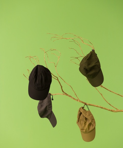 KEEN（キーン）の「KEEN LOGO NYLON BANGEE CAP / キーン ロゴ ナイロン バンジー キャップ（キャップ・メンズ・ブラック・OS）」の7枚目の写真