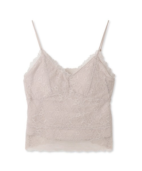 SNIDEL（スナイデル）の「レースカップインインナー（キャミソール・レディース・ブラック/ホワイト/ピンクベージュ・FREE）」の3枚目の写真
