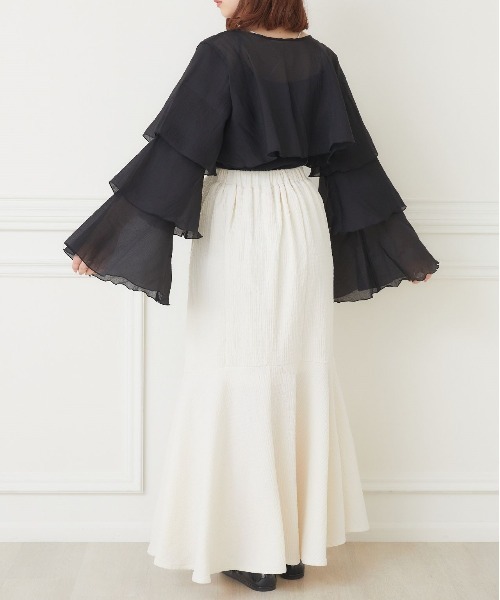 ems excite（エムズエキサイト）の「ポコポコマーメイドSK（スカート・レディース・ブラック/ブルー/ナチュラル/ブラック系その他2/オレンジ・FREE）」の18枚目の写真