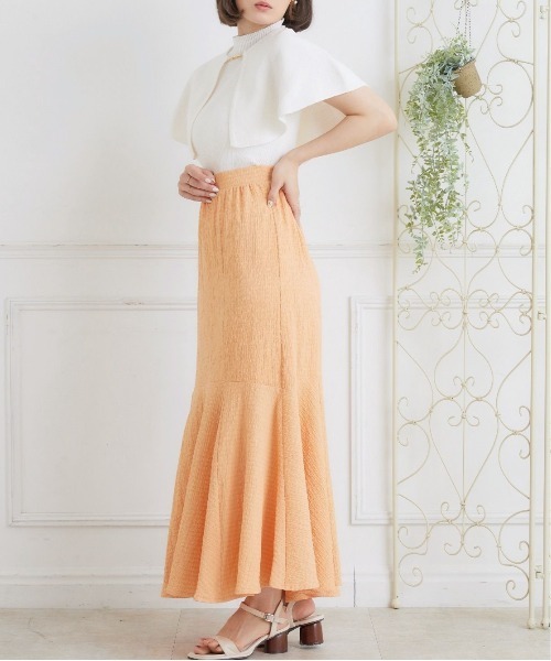 ems excite（エムズエキサイト）の「ポコポコマーメイドSK（スカート・レディース・ブラック/ブルー/ナチュラル/ブラック系その他2/オレンジ・FREE）」の7枚目の写真