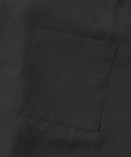 ITEMS URBANRESEARCH（アイテムズ アーバンリサーチ）の「『UR TECH DRYLUXE』リネンタッチバンドカラー半袖シャツ（シャツ/ブラウス・メンズ・ブラック/グレー系その他/ブルー・LARGE/MEDIUM）」の14枚目の写真