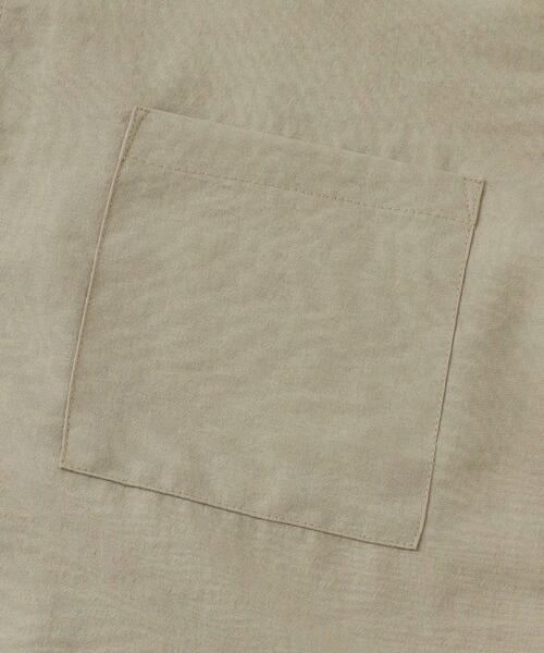 ITEMS URBANRESEARCH（アイテムズ アーバンリサーチ）の「『UR TECH DRYLUXE』リネンタッチバンドカラー半袖シャツ（シャツ/ブラウス・メンズ・ブラック/グレー系その他/ブルー・LARGE/MEDIUM）」の12枚目の写真