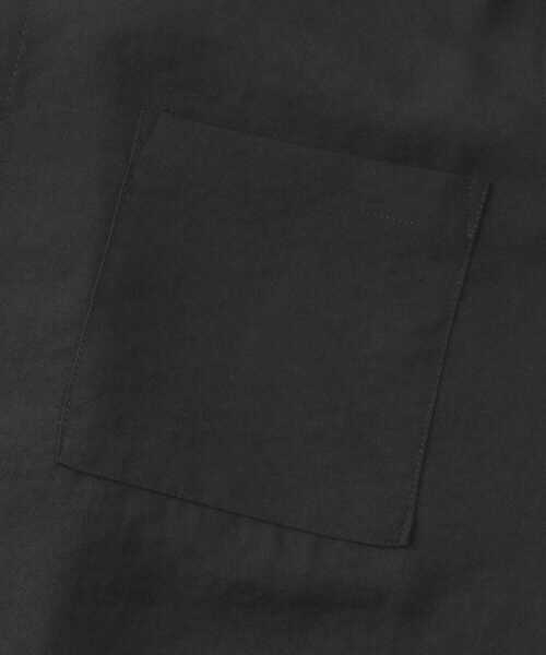 ITEMS URBANRESEARCH（アイテムズ アーバンリサーチ）の「『UR TECH DRYLUXE』リネンタッチバンドカラー半袖シャツ（シャツ/ブラウス・メンズ・ブラック/グレー系その他/ブルー・LARGE/MEDIUM）」の20枚目の写真