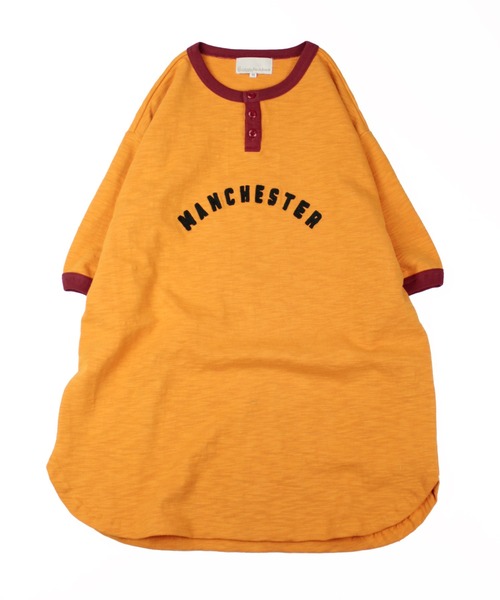 Universal Style Wear(ユニバーサルスタイルウェア)の「Universal Style Wear リンガー ロゴ ヘンリー Tee(Tシャツ/カットソー・メンズ・オフホワイト/ネイビー/マスタード/スミクロ・MEDIUM/LARGE/X-LARGE)」の13枚目の写真