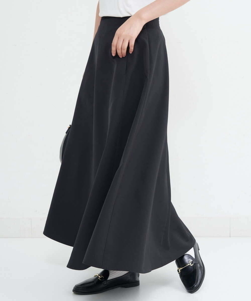 a.v.v（アーヴェヴェ）の「ライトタフタサーキュラースカート（スカート・レディース・ブルー/アイボリー/ブラック・36/38/40/42/34）」の8枚目の写真