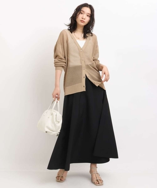 a.v.v（アーヴェヴェ）の「ライトタフタサーキュラースカート（スカート・レディース・ブルー/アイボリー/ブラック・36/38/40/42/34）」の12枚目の写真