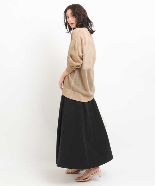 a.v.v（アーヴェヴェ）の「ライトタフタサーキュラースカート（スカート・レディース・ブルー/アイボリー/ブラック・36/38/40/42/34）」の13枚目の写真