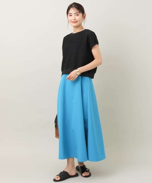 a.v.v（アーヴェヴェ）の「ライトタフタサーキュラースカート（スカート・レディース・ブルー/アイボリー/ブラック・36/38/40/42/34）」の15枚目の写真