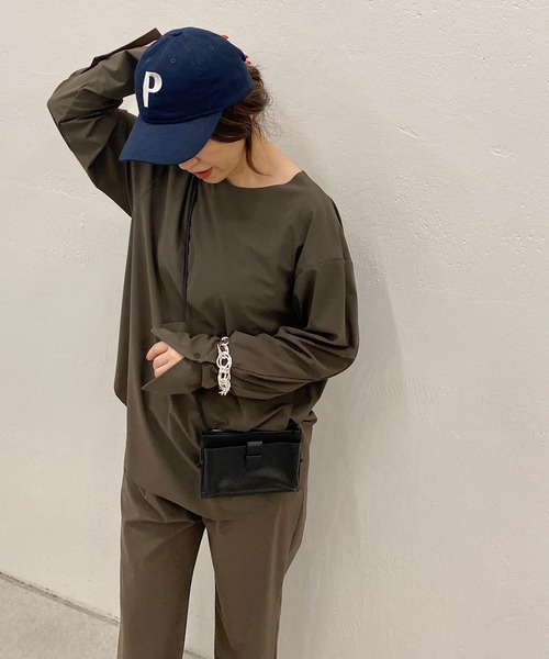 Whim Gazette（ウィムガゼット）の「＜水着＞ラッシュガード（ラッシュガード・レディース・ブラウン/ブラック・FREE）」の17枚目の写真