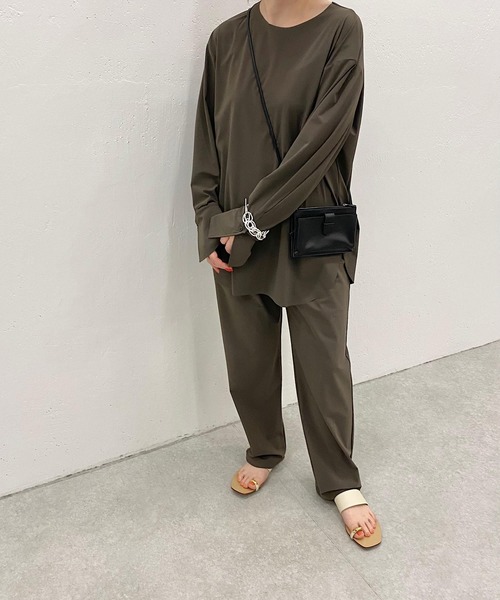 Whim Gazette（ウィムガゼット）の「＜水着＞ラッシュガード（ラッシュガード・レディース・ブラウン/ブラック・FREE）」の18枚目の写真