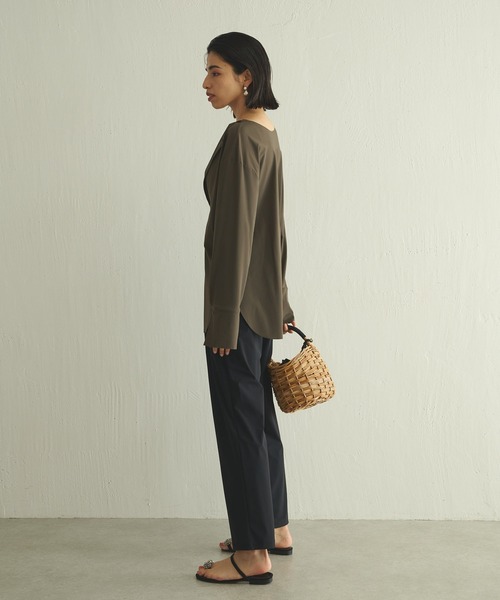 Whim Gazette（ウィムガゼット）の「＜水着＞ラッシュガード（ラッシュガード・レディース・ブラウン/ブラック・FREE）」の9枚目の写真