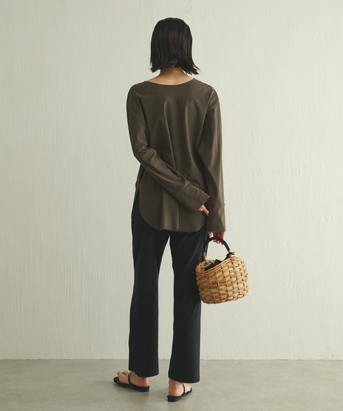 Whim Gazette（ウィムガゼット）の「＜水着＞ラッシュガード（ラッシュガード・レディース・ブラウン/ブラック・FREE）」の12枚目の写真