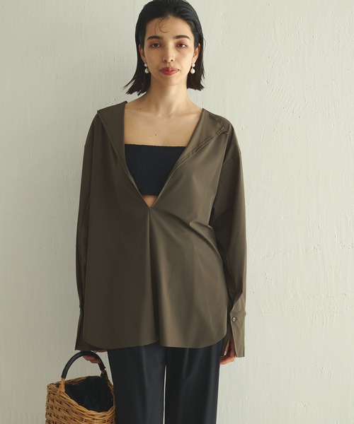 Whim Gazette（ウィムガゼット）の「＜水着＞ラッシュガード（ラッシュガード・レディース・ブラウン/ブラック・FREE）」の15枚目の写真