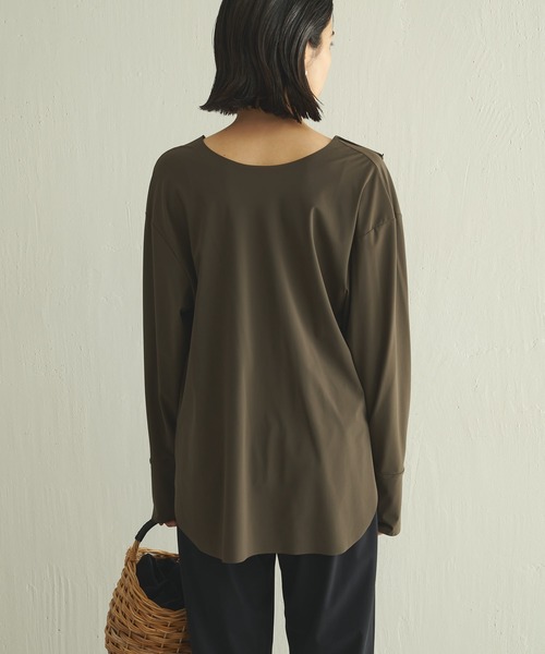 Whim Gazette（ウィムガゼット）の「＜水着＞ラッシュガード（ラッシュガード・レディース・ブラウン/ブラック・FREE）」の11枚目の写真