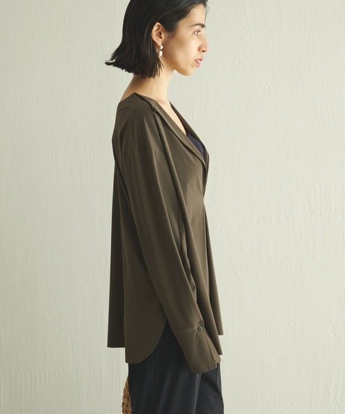 Whim Gazette（ウィムガゼット）の「＜水着＞ラッシュガード（ラッシュガード・レディース・ブラウン/ブラック・FREE）」の14枚目の写真