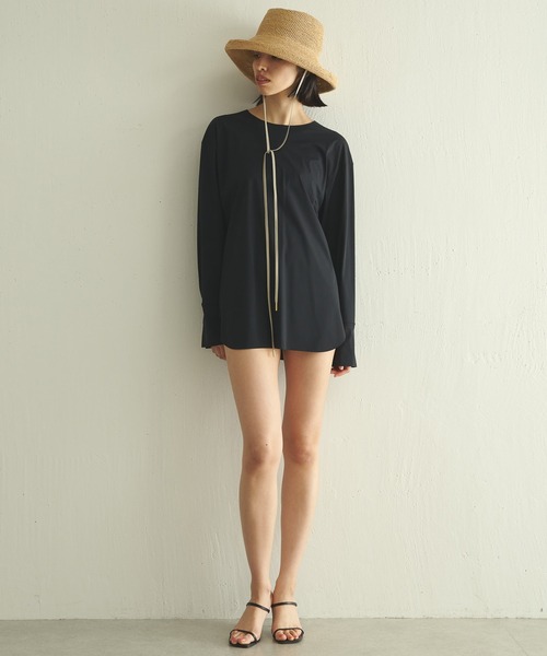 Whim Gazette（ウィムガゼット）の「＜水着＞ラッシュガード（ラッシュガード・レディース・ブラウン/ブラック・FREE）」の21枚目の写真