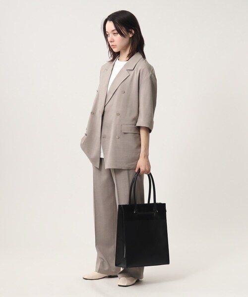 tk.TAKEO KIKUCHI（ティーケータケオキクチ）の「◆コンビジップトートバッグ（トートバッグ・レディース・ブラック/グレー・00）」の14枚目の写真