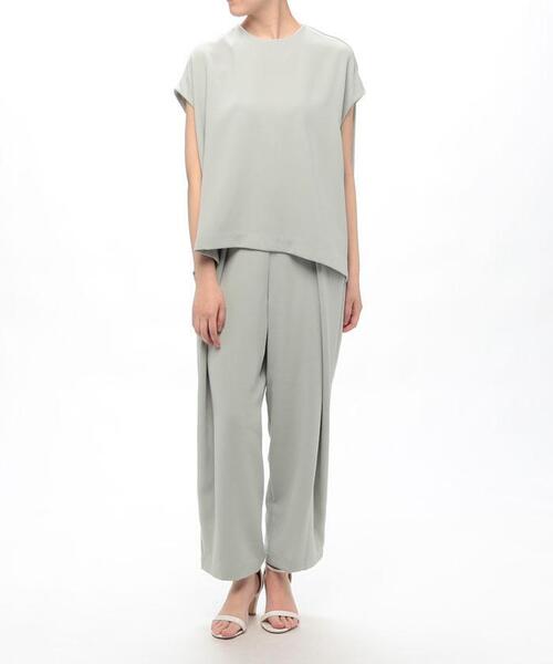 margaux（マルゴー）の「<ウエスト調整可>【セットアップ対応商品】フロントタック風パンツ（その他パンツ・レディース・エメラルド/ダークブルー/ブラック・2）」の17枚目の写真