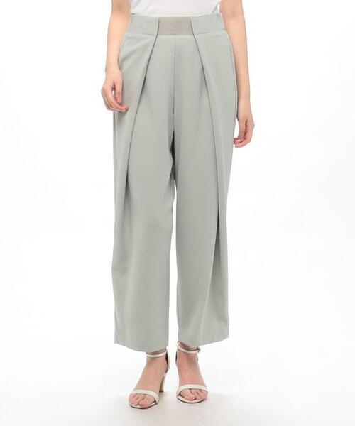 margaux（マルゴー）の「<ウエスト調整可>【セットアップ対応商品】フロントタック風パンツ（その他パンツ・レディース・エメラルド/ダークブルー/ブラック・2）」の18枚目の写真