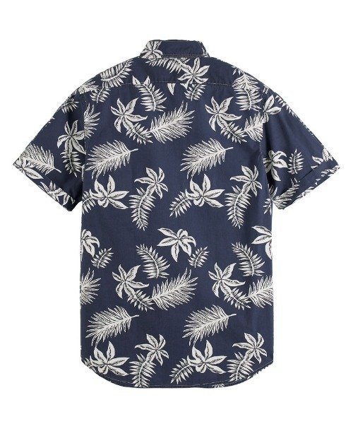 SCOTCH&SODA(スコッチアンドソーダ)の「プリントポプリンシャツ【172477】(シャツ/ブラウス・メンズ・カーキ/ネイビー・SMALL/LARGE/MEDIUM)」の4枚目の写真