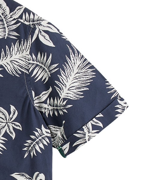 SCOTCH&SODA(スコッチアンドソーダ)の「プリントポプリンシャツ【172477】(シャツ/ブラウス・メンズ・カーキ/ネイビー・SMALL/LARGE/MEDIUM)」の10枚目の写真