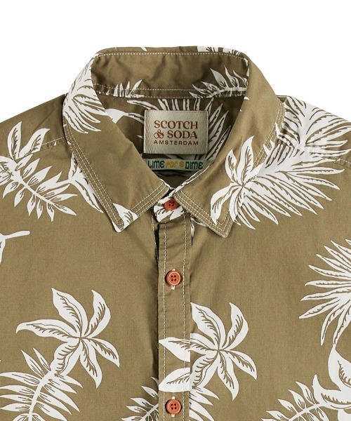 SCOTCH&SODA(スコッチアンドソーダ)の「プリントポプリンシャツ【172477】(シャツ/ブラウス・メンズ・カーキ/ネイビー・SMALL/LARGE/MEDIUM)」の12枚目の写真