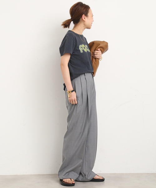 Deuxieme Classe スラックス 茶系(総柄) 0204124N0107 Deuxieme Classe(ドゥーズィエムクラス) 25SS スラックス 25-030