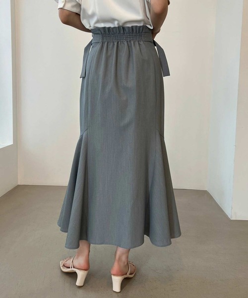 one after another NICE CLAUP（ワンアフターアナザーナイスクラップ）の「【S/Mサイズあり】サイドベルトマーメイドスカート（スカート・レディース・杢グレー/ブラック/ピンク/ベージュ・SMALL/MEDIUM）」の17枚目の写真